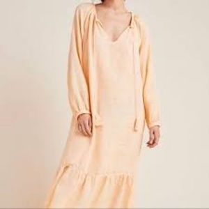 Anthropologie Saturday Sunday Peach Cover Up‎ Cerie Gauze Dress S